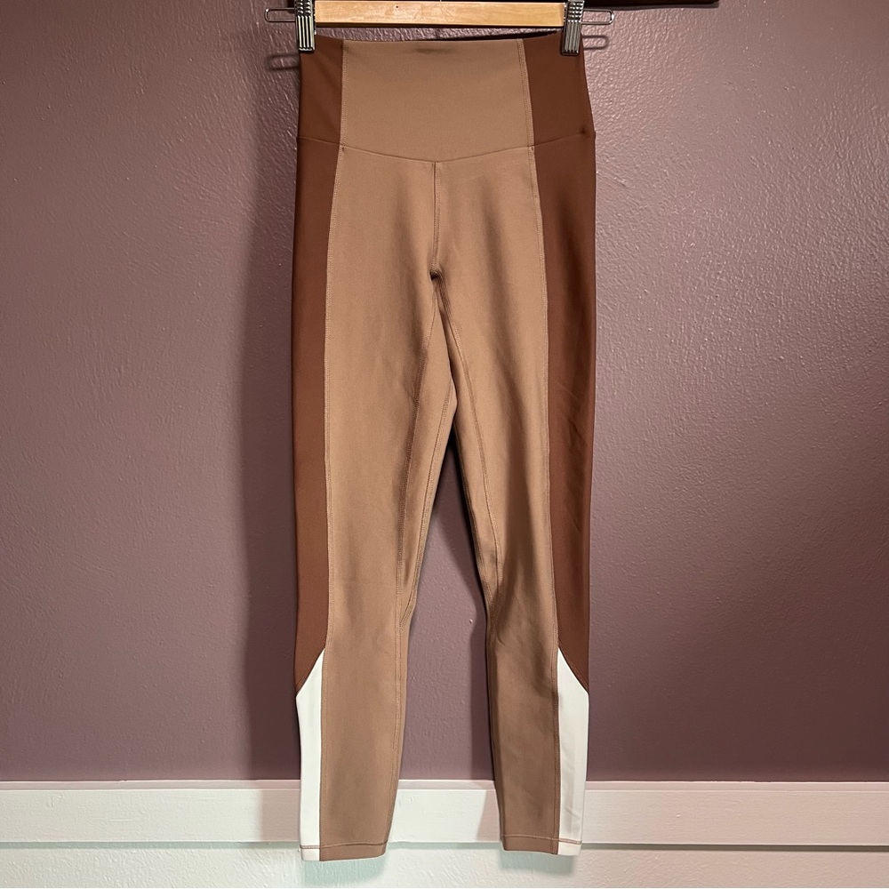 YPB Brown and Tan Colorblock Leggings